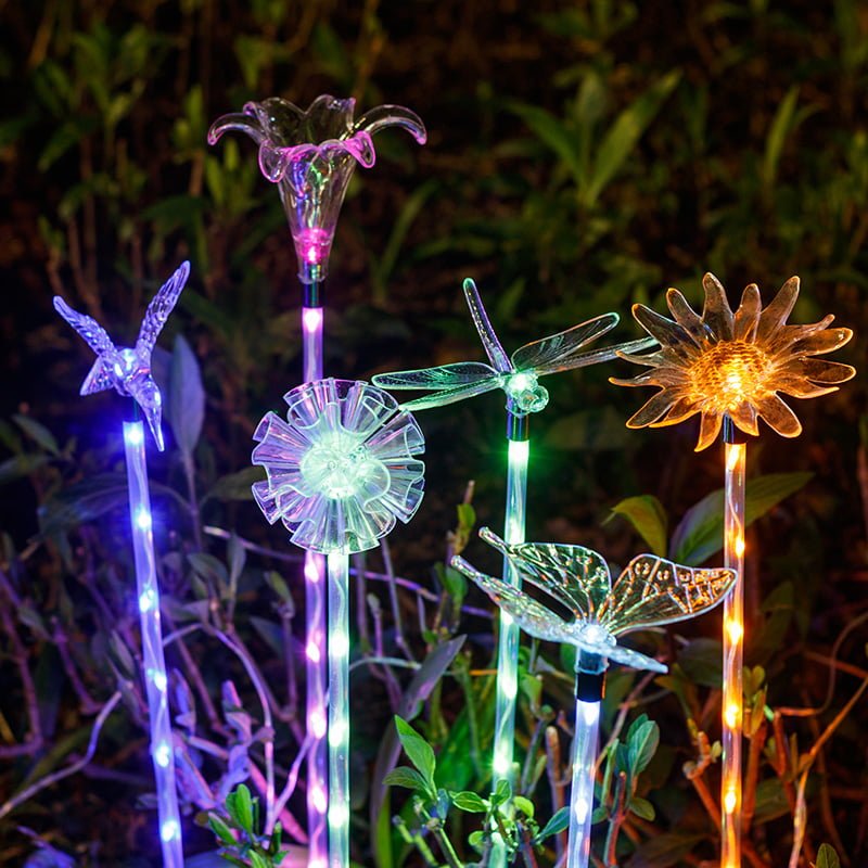 Flower garden stake light