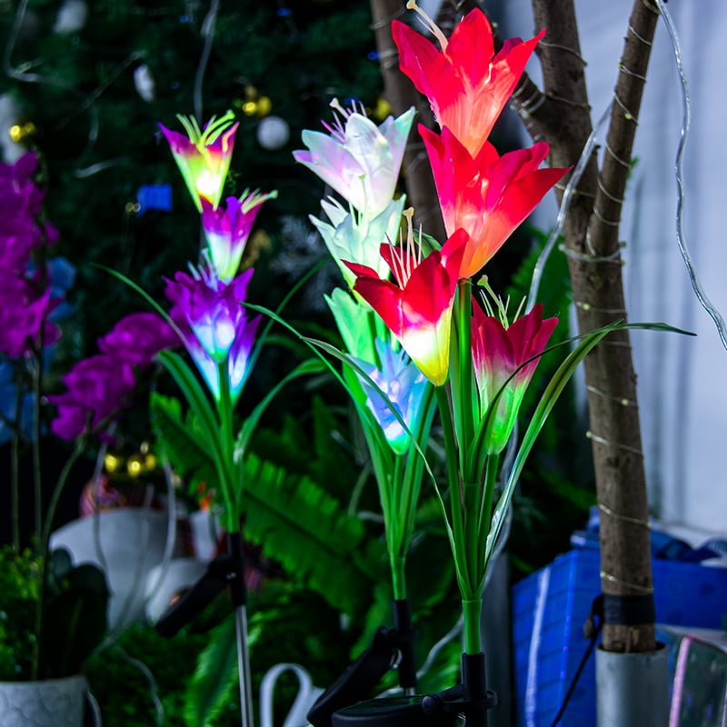 Solar Flower Path Lights